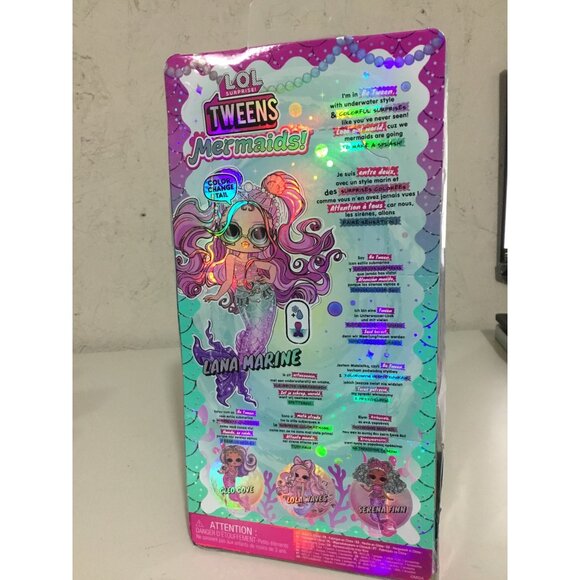 LOL Surprise Tweens Mermaid Lana Marine Doll With Color Change Tail - Picture 2 of 3